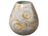 Pura Printed Blue Natural Glaze Vase
