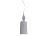 Alibababy 1-Light Glossy White Cylinder Mini Pendant