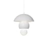 Triluna 8-Light Matte White Dome Geometric Pendant