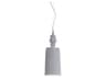 Ali E Baba 1-Light Glossy White Cylinder Mini Pendant