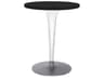Toptop Transparent Black Round Dining Table