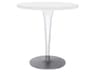 Toptop Transparent White Round Dining Table