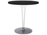 Toptop Transparent Black Round Dining Table