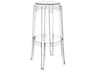 Charles Ghost Transparent Crystal Resin Bar Stool  (Sold in 2)