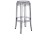 Super Smoke Grey Resin Bar Stool  (Sold in 2)