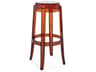 Charles Ghost Amber Resin Bar Stool  (Sold in 2)