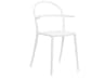 Generic White Resin Dining Chair  (Sold in 2)