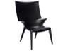 Uncle Jim Opaque Black Resin Lounge Chair