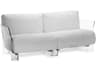 Pop Transparent / Ikon White Loveseat