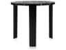 T-table Opaque Black Resin High Round End Table