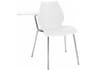 Maui Right Tablet Armchair in Zinc White  (Sold in 2)