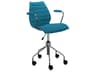 Maui Blue Upholstered Adjustable Computer Office Chair