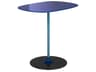 Thierry Rectangular Glass Blue End Table