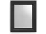 Francois Ghost Matte Black Rectangular Wall Mirror