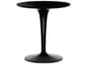 Tip Top Mono Round Plastic Black End Table