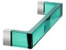 Rail 17.75" Medium Towel Rack in Aquamarine