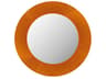 All Saints Round Mirror in Amber