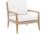 Barcelona Deep Seating Lounge Chair in Teak and Wicker