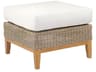 Special Order Frances Teak Cushion Ottoman