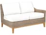 Special Order Frances Teak Cushion Right Arm Loveseat