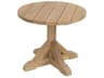 Special Order Provence Teak 24" Wide Round End Table