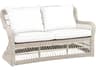 Southampton Wicker Loveseat All-Weather Outdoor Settee