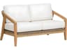 Spencer Teak Wicker Loveseat Mid-Century Modern
