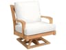 Somerset Teak Cushion Swivel Rocker Lounge Chair