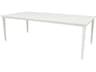 Tribeca Aluminum 91.5"W x 44.5"D Rectangular Dining Table with Umbrella Hole