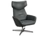 Palma Balder Gray Leather Recliner