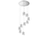 Politan 9-Light Chrome Crystal Glass Cylinder Pendant