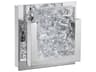 Ice-lava 1-Light Chrome Clear Glass LED Wall Sconce