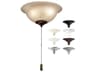 Umber Etched Glass LED Fan Light Kit