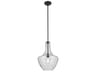 Everly 1-Light Black Bell Pendant