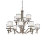 Lacey 12-Light Antique Pewter Tiered Chandelier
