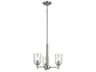 Shailene 3-Light Brushed Nickel Bell Chandelier