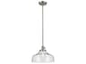 Avery 1-Light Brushed Nickel Bell Pendant
