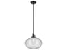 Avery 1-Light Black Globe Pendant