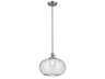 Avery 1-Light Brushed Nickel Globe Pendant