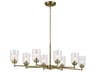 Winslow 8-Light Natural Brass Island Pendant