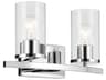 Crosby 2-Light Chrome Vanity Light