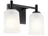 Shailene 2-Light Black Glass Vanity Light