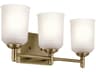 Shailene 3-Light Natural Brass Vanity Light