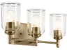 Shailene 3-Light Natural Brass Vanity Light