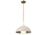 Fira 1-Light Greige Brass Dome Pendant