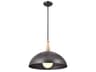 Fira 1-Light Anvil Iron Gray Dome Pendant