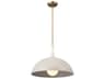 Fira 1-Light Greige Brass Dome Pendant