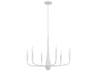 Deela 6-Light White Candelabra Chandelier