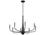 Deela 8-Light Black Candelabra Chandelier