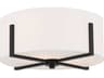 Malen 2-Light Black Drum Flush Mount